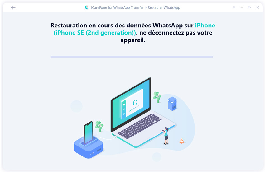 processus de restauration les données whatsapp