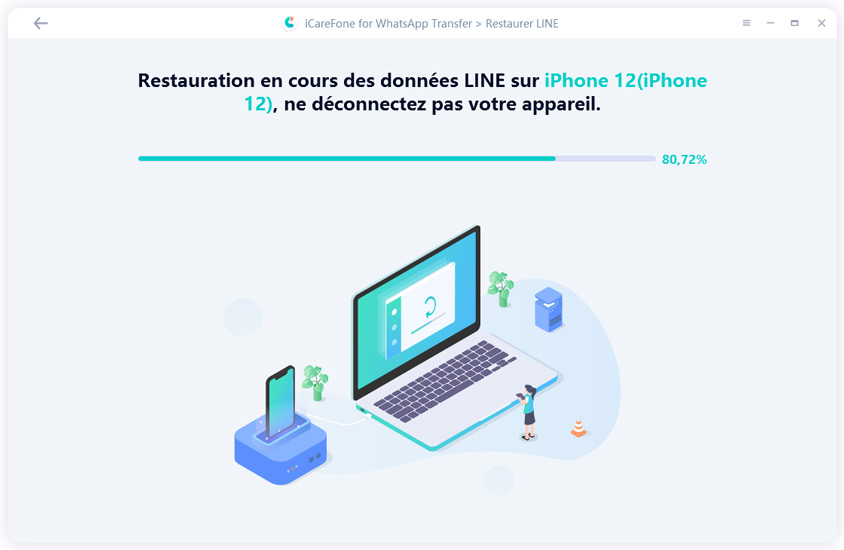 processus de restauration des données line - guide