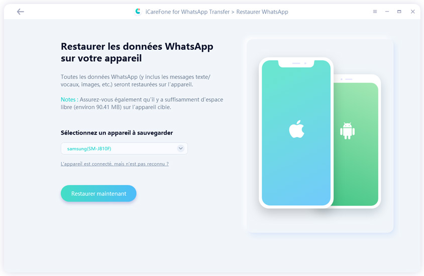 restaurer whatsapp maintenant - guide