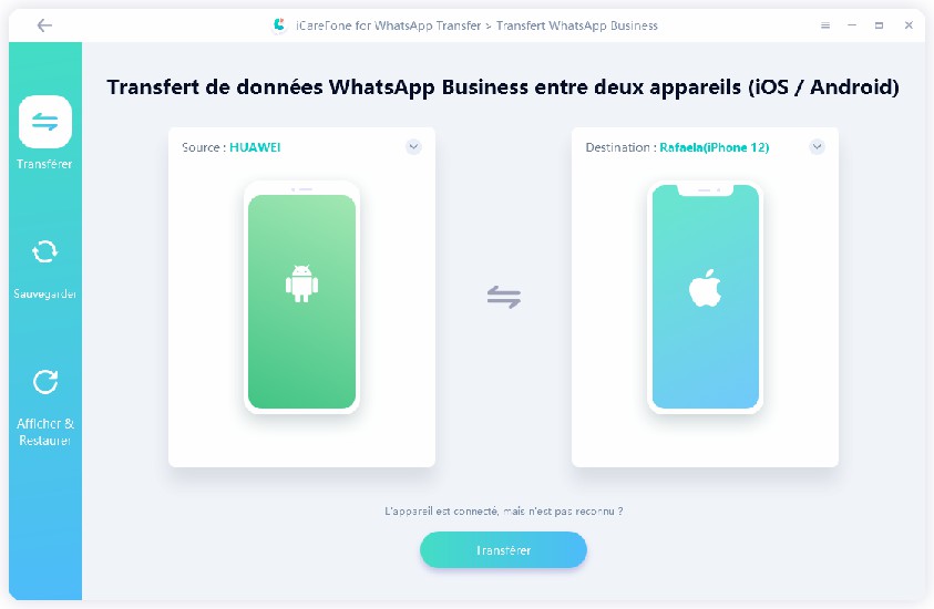 transfert whatsapp business - iCareFone Transfer