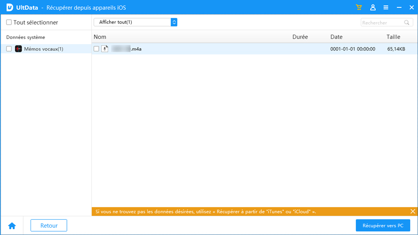 recuperer memo vocal découpé iphone supprimé