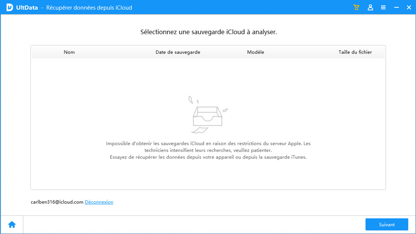 guide choisir une sauvegarde icloud à restaurer