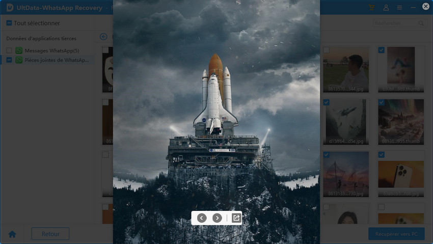 voir photo supprimer whatsapp iphone - Ultdata Récupération WhatsApp