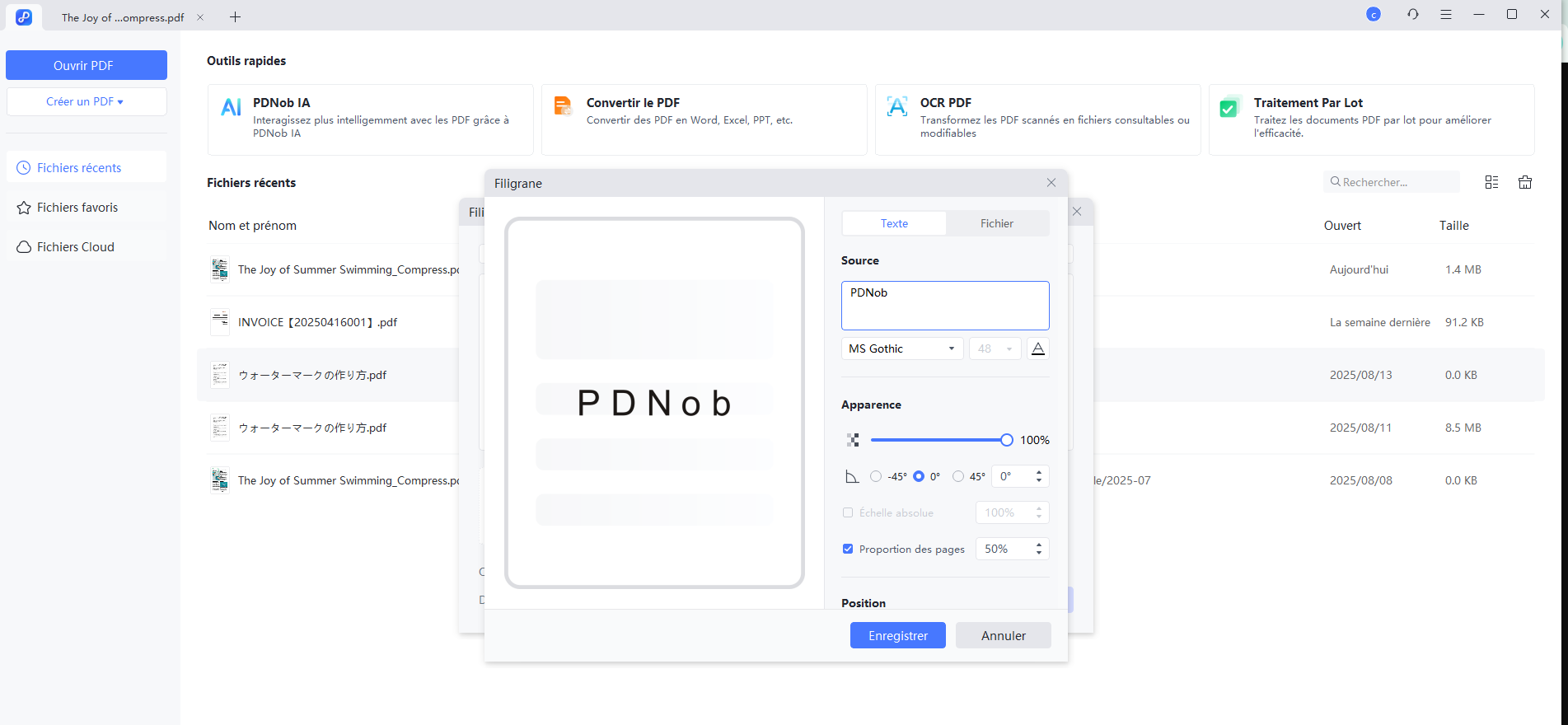 batch edit watermark pdf
