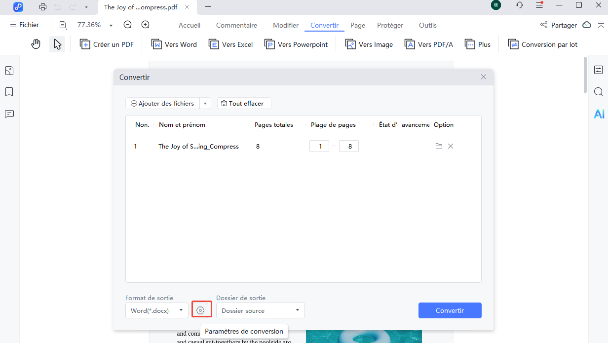 convert settings gear