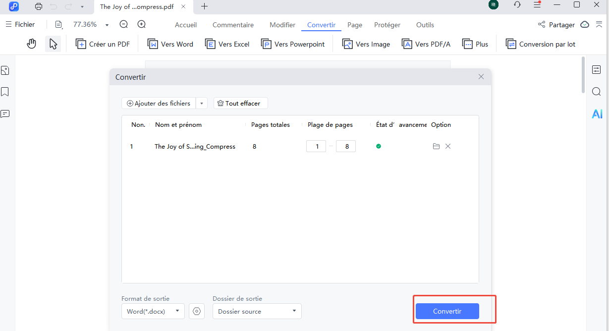 convert to word settings
