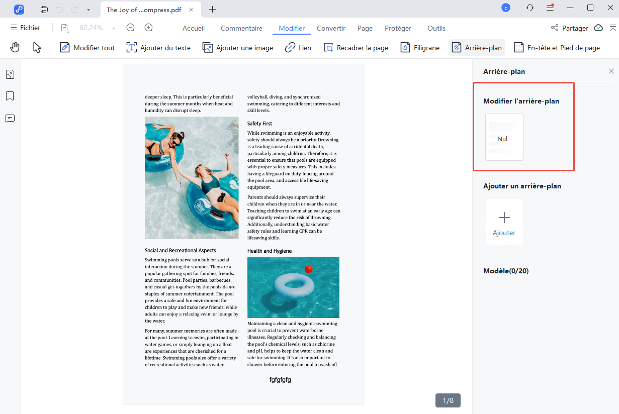 edit existing background