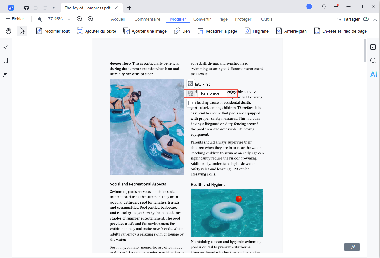 replace images in pdf