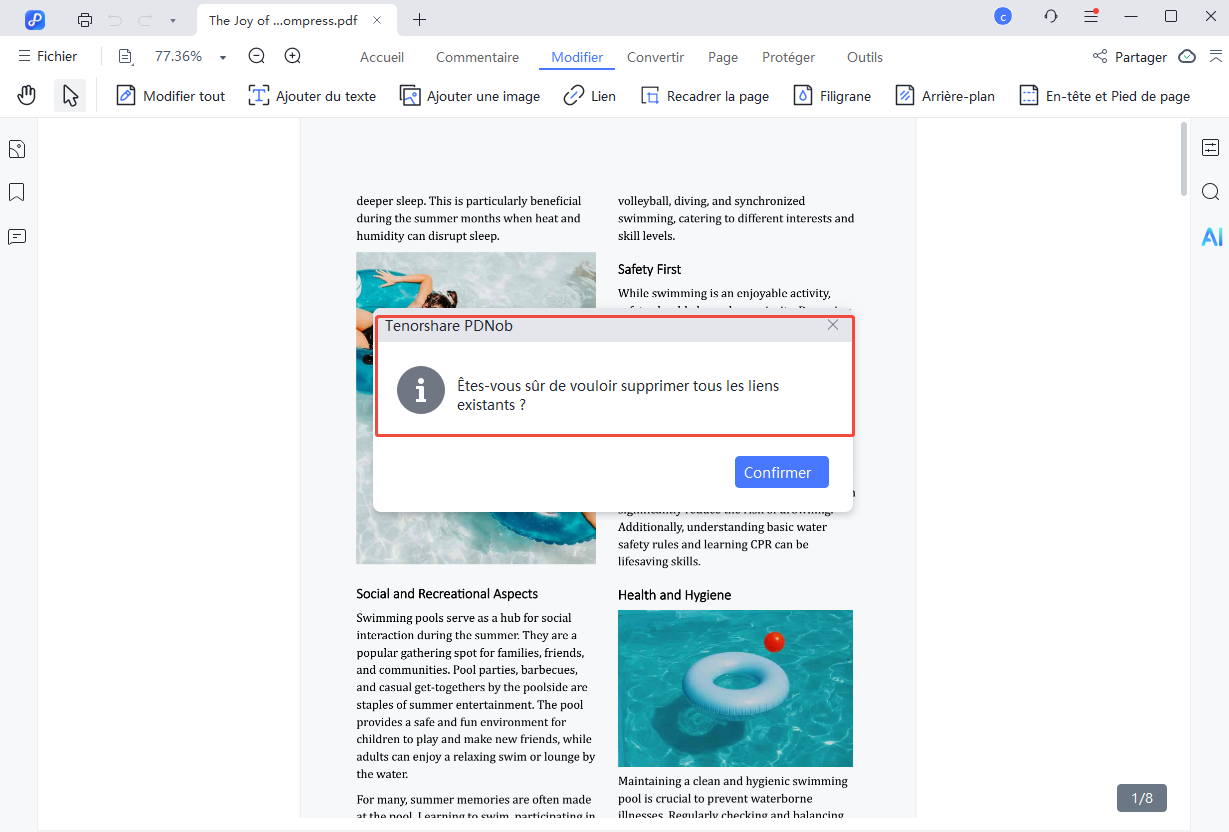 start delete all links