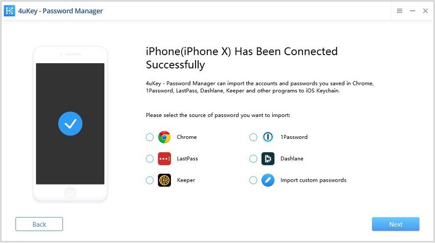 select password source