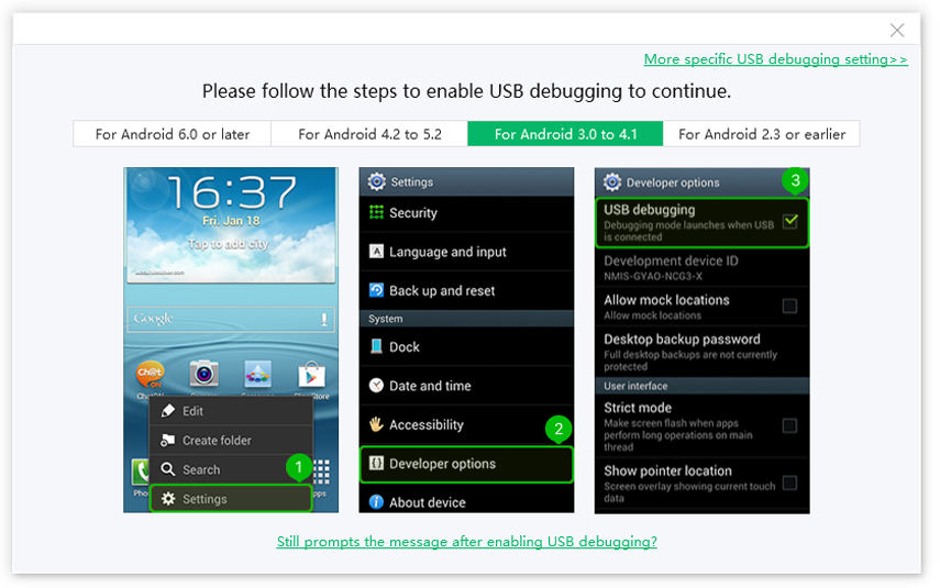 Tenorshare ReiBoot pour activer le débogage USB d'Android 3.0 à 4.1