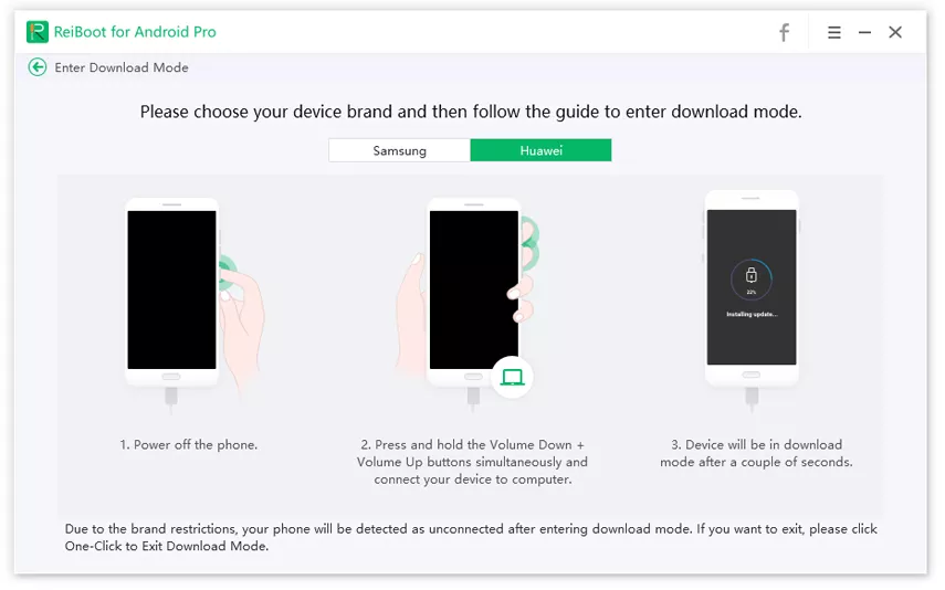 Guide de l'entrée en mode téléchargement sur Tenorshare Reiboot pour Android