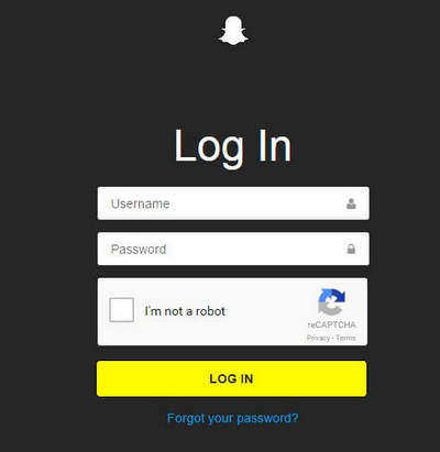 reinitialiser mot de passe snapchat