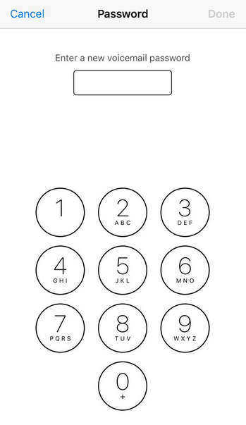 reinitialiser mot de passe voicemail