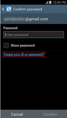 mot de passe compte samsung oublie