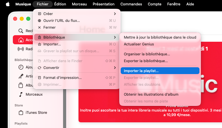 Comment ajouter une playlist iTunes à Apple Music