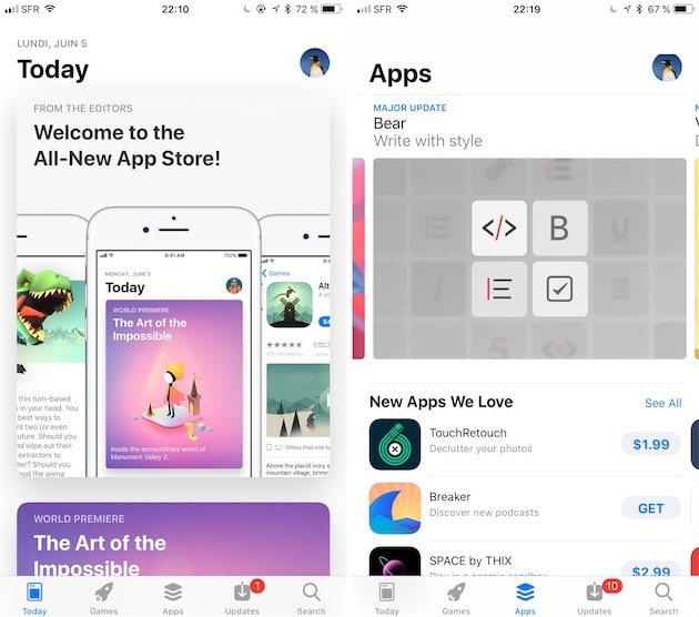 nouvel app store