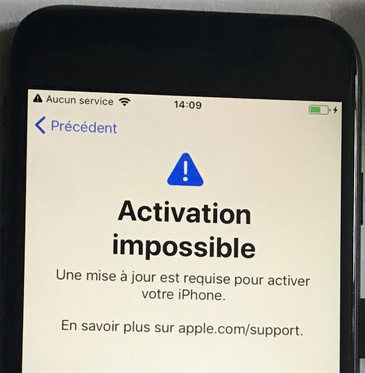 activation impossible iphone 11