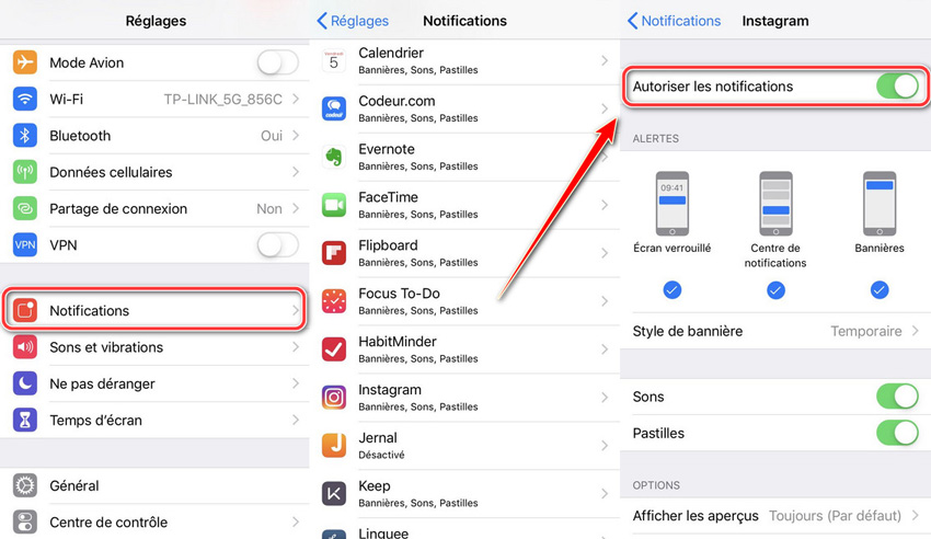 notifications ios 13