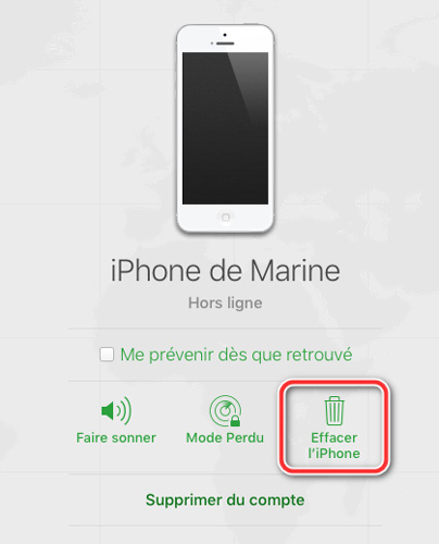 effacer iphone 11