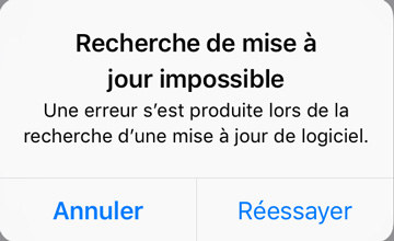 l'ipad ne se mettra pas à jour vers ios 15