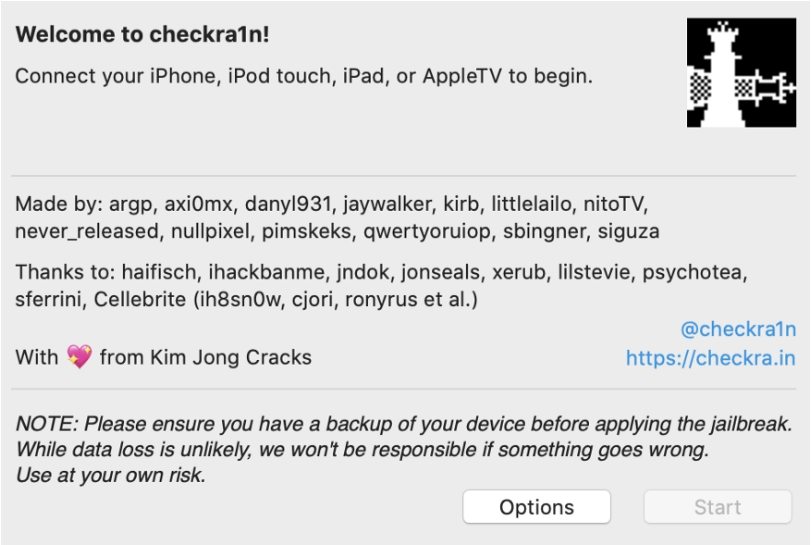 jailbreak ios 14 avec checkra1n