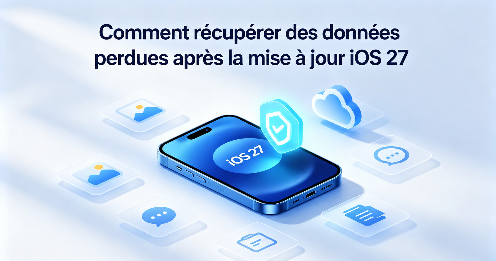 données perdues après la mise à jour iOS 27