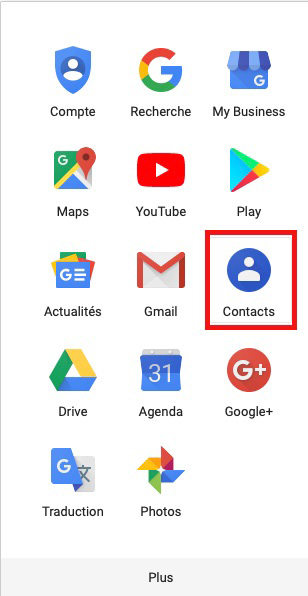 sauvegarde contacts iphone avec gmail