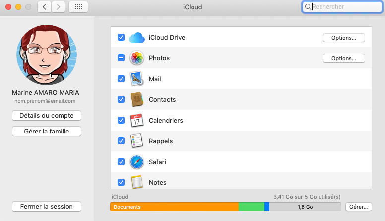 sync contacts iphone avec mac