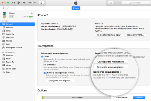 transfert sms