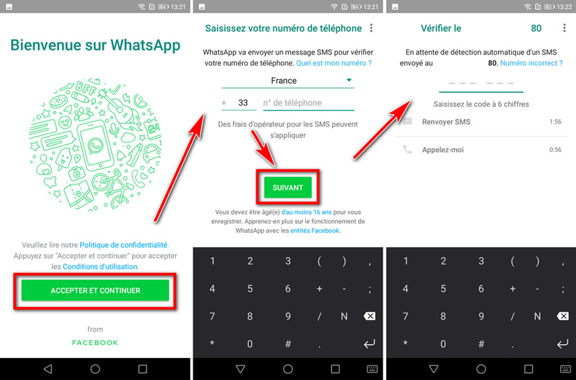 comment récupérer whatsapp sur mon ancien téléphone