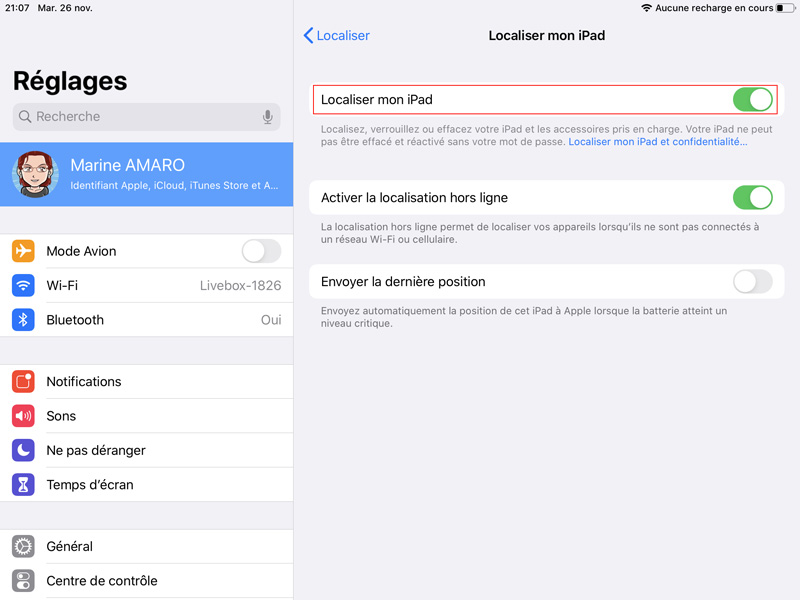 localiser mon ipad