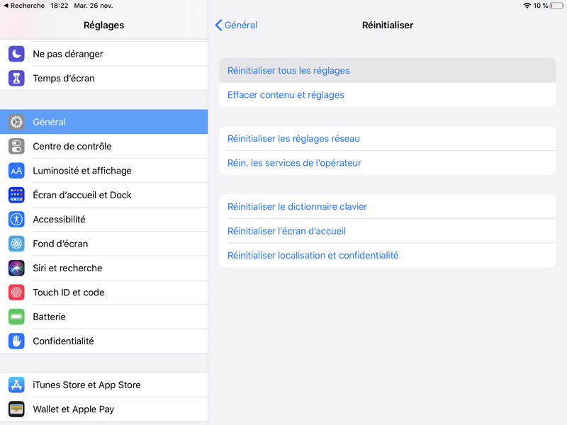 clavier logitech ipad pro ne fonctionne plus