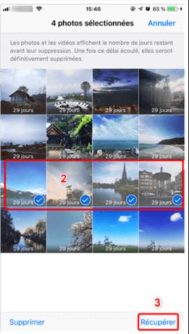 how to recover Recently Deleted photos on iPhone