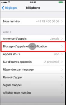 checking blocked contact list