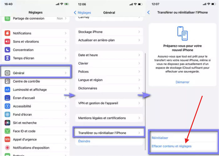 factory reset iphone