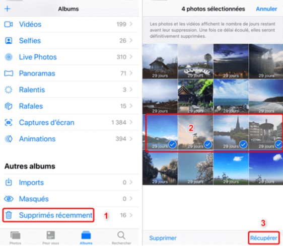 hit the recover photos button