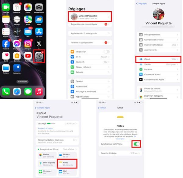 recover iphone disappear note