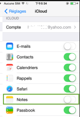 select notes and turn them ON 