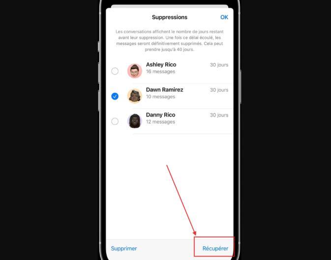 iPad message recover