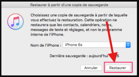 hit the restore icon