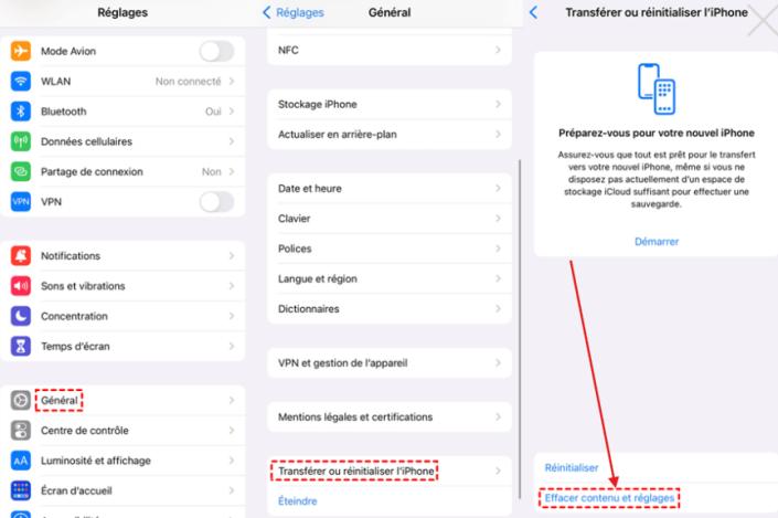 select the reset icon