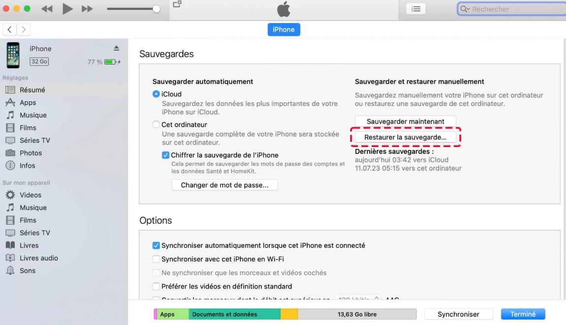press the device icon