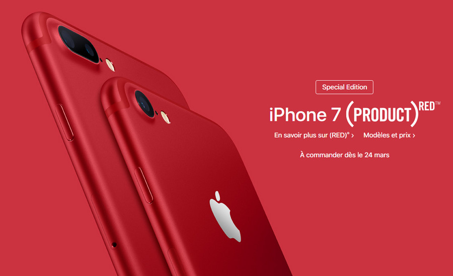 iphone 7 rouge