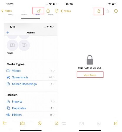 utiliser l'application notes