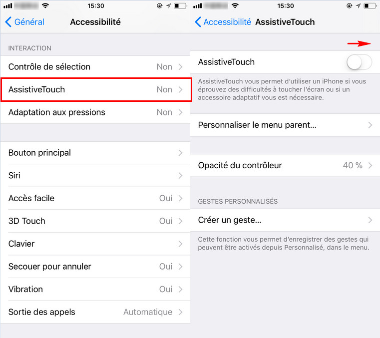 activer assistivetouch
