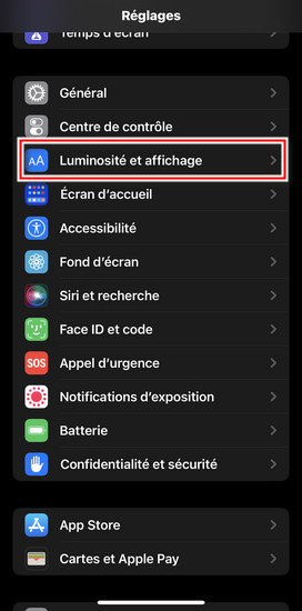 laisser l'écran allumé iphone