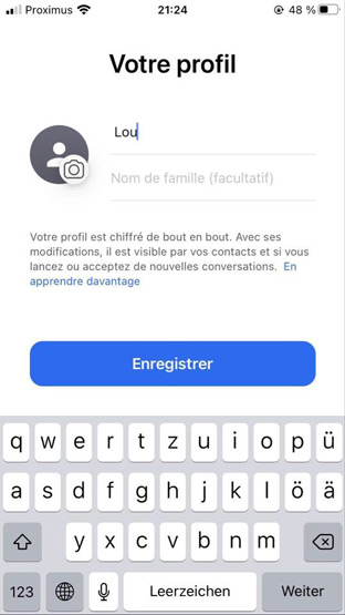 signal messager privé