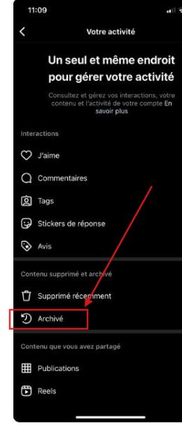 Instagram archive folder