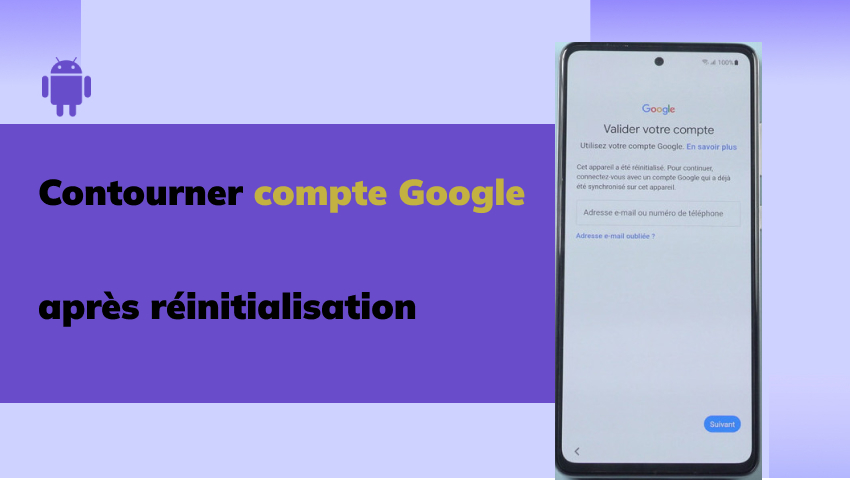 contourner compte google android
